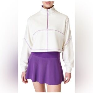 Sweaty Betty Revive Half Zip Crop Sweatshirt